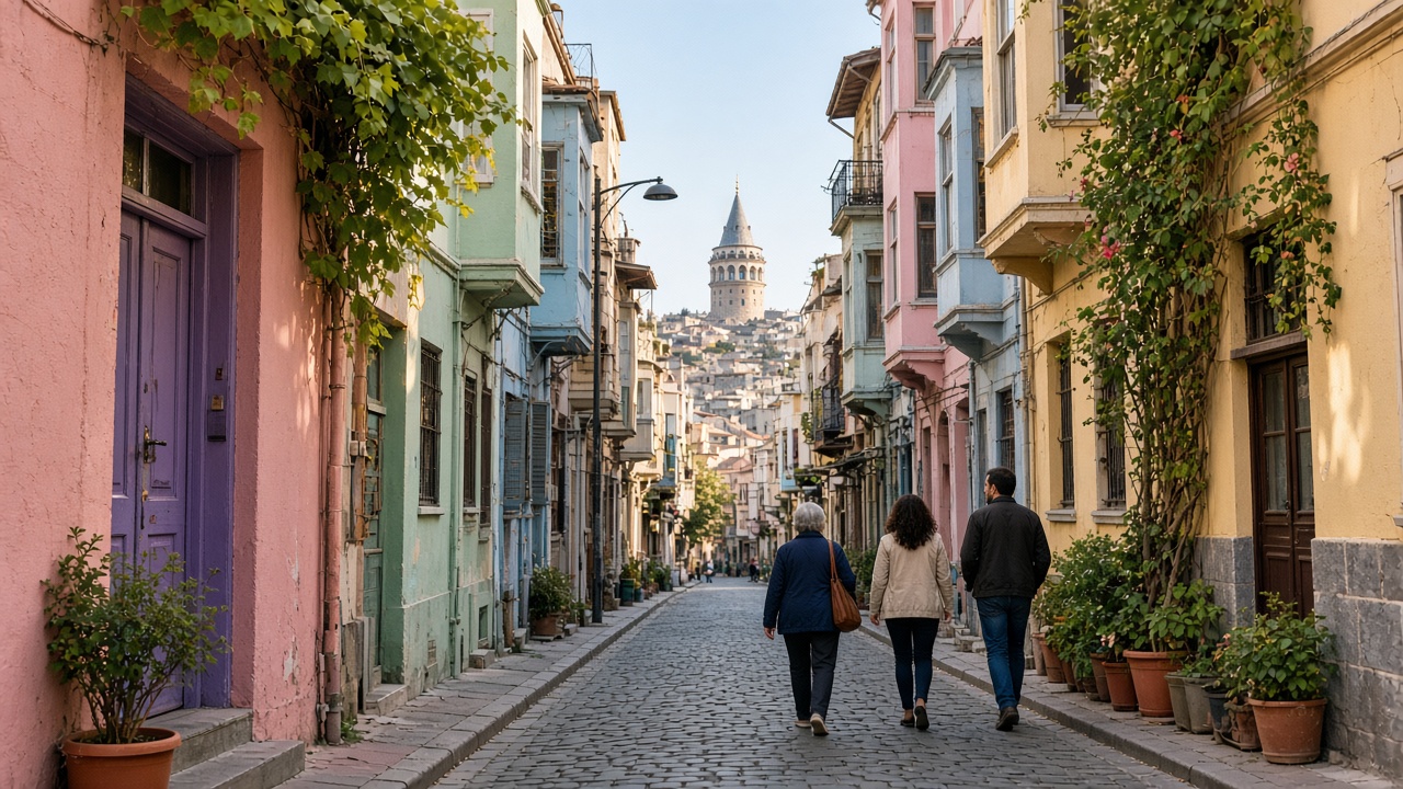 Colourful Istanbul street