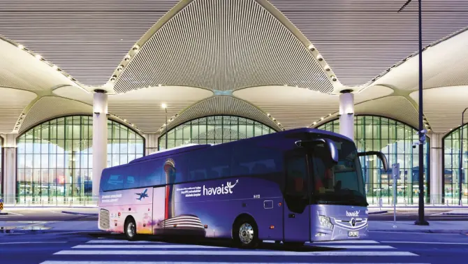 İstanbul Havalimanı Servis Otobüsü - Şehir Merkezine Tek — Aksaray